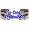 Signmission Ice Cream Sandwiches Banner Heavy Duty 13 Oz Vinyl with Grommets B-96 Ice Cream Sandwiches - alternate 1